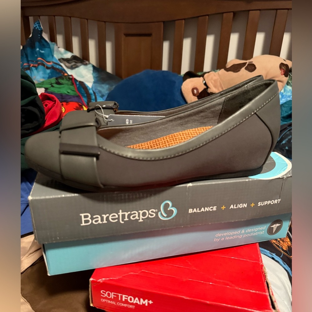 Bare Traps Wedge Shoes Gray size 8 NEW - Picture 4 of 5